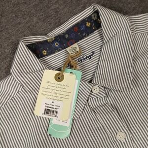 Tailor Vintage Women's Zaneta Button Down‎ Top Navy Size XL